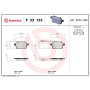 Brembo Rear Brake Solid Discs & Pads fits Alfa Romeo Giulietta 2010-2020