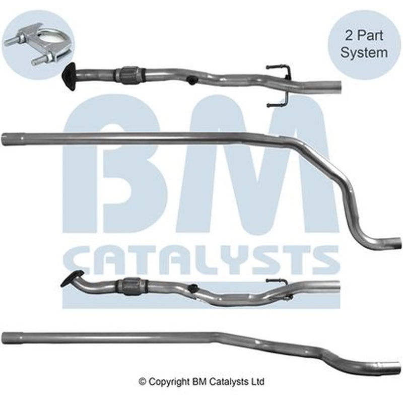 BM Catalysts Exhaust Pipe OD fits Opel Corsa D 2006-2014 1.2