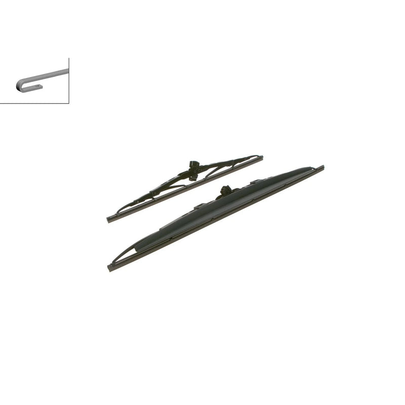 Bosch Conventional Front Wiper Blade Set 550mm + 400mm — SP2 fits Alfa Romeo 147