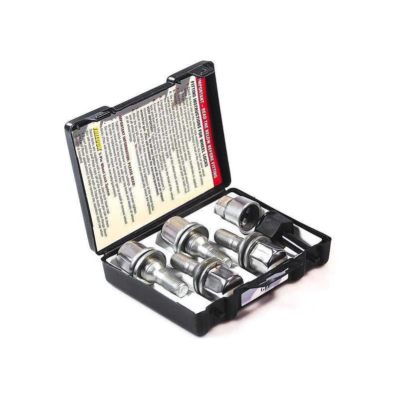 Fits Jaguar XF 2009 onwards Evo Locking Wheel Nuts With Chrome Covers Auto Inparts  - Dynamic Drive