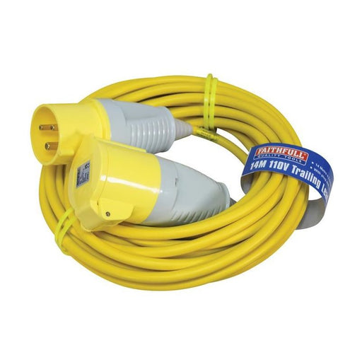 Faithfull Power Plus Trailing Lead 110V 32A 2.5mm Cable 14m Faithfull Power Plus - Dynamic Drive