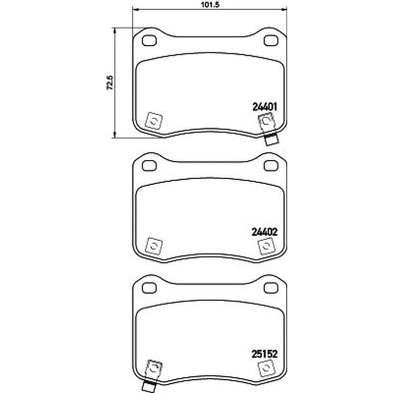 Mintex Front & Rear Pads fits Lexus Is II 2007-2013