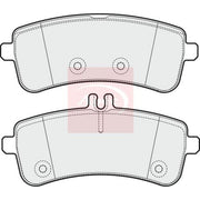 Apec Rear Brake Pad Set fits Mercedes-Benz AMG GT 2014-2021