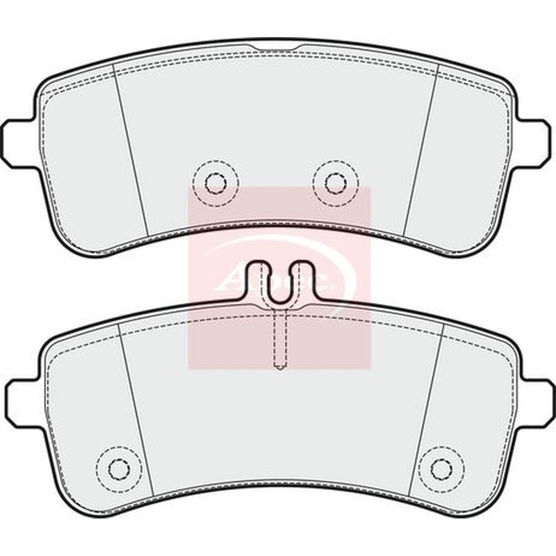 Apec Rear Brake Pad Set fits Mercedes-Benz AMG GT 2014-2021