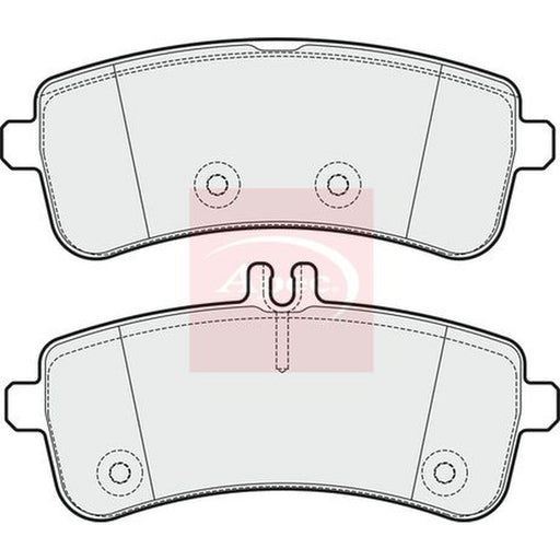 Apec Rear Brake Pad Set fits Mercedes-Benz AMG GT 2014-2021