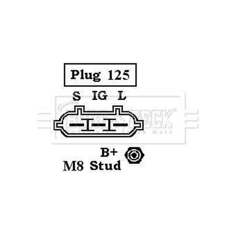 Borg & Beck Car Alternator 12V fits Lexus Gs 1993-1997