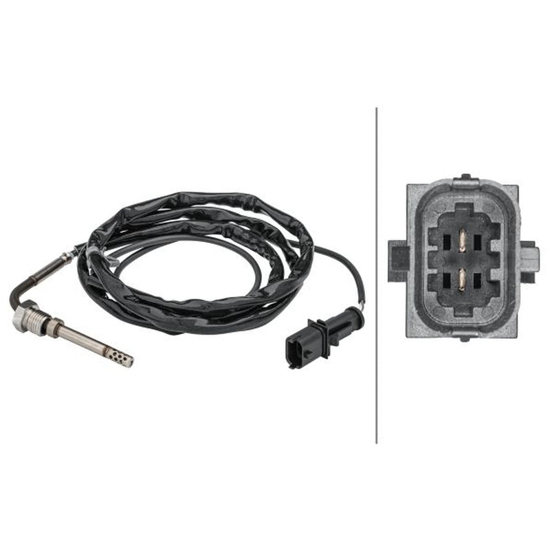 Hella Exhaust Gas Temperature Sensor after soot particulate fil fits Opel Signum