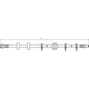 Apec Brake Hydraulic Hose Line Front fits Alfa Romeo 145 1994-1996 1.7