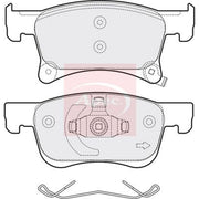 Apec Front Brake Pad Set fits Opel Adam 2014-2018 1.0