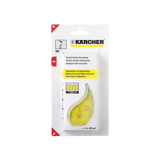Karcher Glass Cleaning Sachets (4x20ml) Karcher - Town Tools