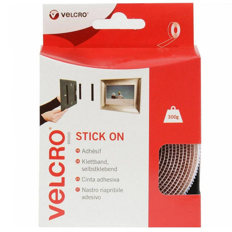Securely fasten items with Velcro® Brand Stick On Tape 20mm x 2.5m White Velcro - Dynamic Drive