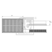 Febi Engine Air Filter 172471 OE 6KS129620 6KS129620A