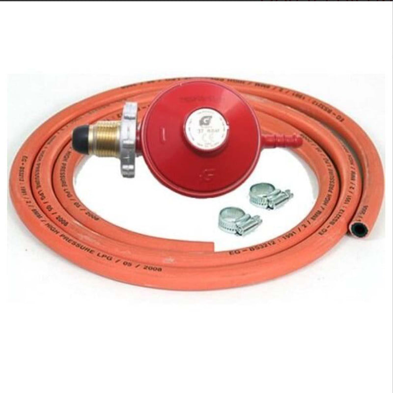 Royal Leisure Propane HW Regulator Gas Kit Inc: Propane Regulator w/ Handwheel 2m Gas Hose & 2 M00 Clips UK Camping And Leisure - Dynamic Drive