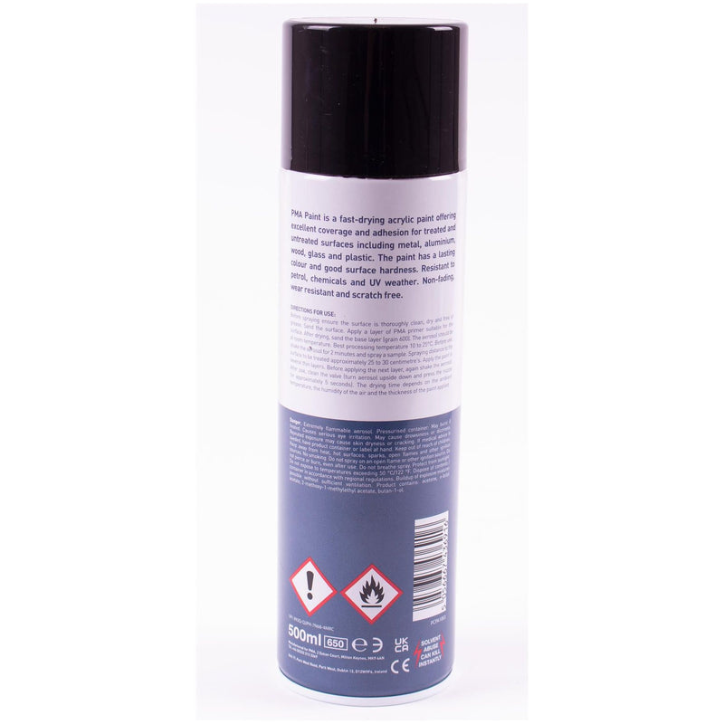 2x Autotek Professional Gloss Black 500ml Spray Paint High Coverage Autotek - Dynamic Drive