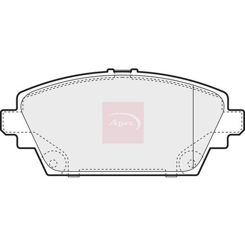 Apec Front Brake Pad Set fits Nissan Primera 2002-2008 1.6 1.8 1.9 2.0 2.2
