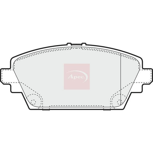 Apec Front Brake Pad Set fits Nissan Primera 2002-2008 1.6 1.8 1.9 2.0 2.2