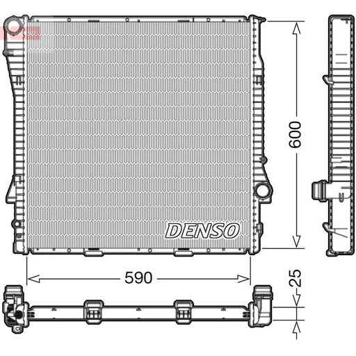 Denso Engine Radiator fits BMW X5 2000-2006 3.0 4.4
