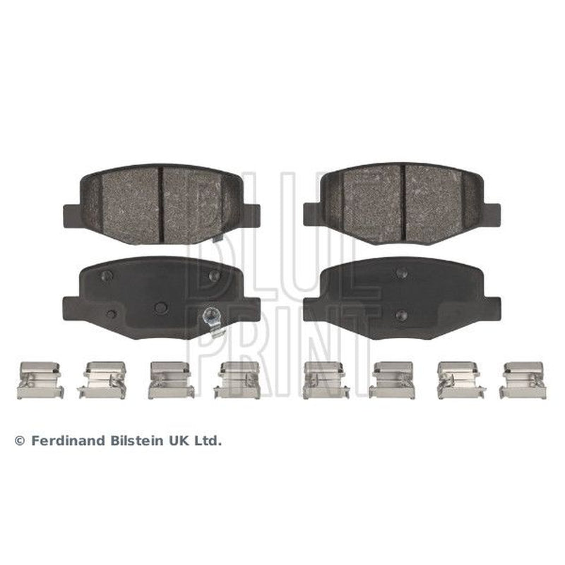 Blue Print Rear Brake Pad Set fits MG Zs SUV 2017 on 1.0 1.5