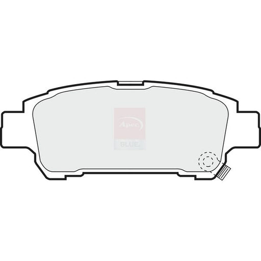 Apec Rear Brake Pad Set fits Toyota Alphard I 2003-2008 2.4 3.0