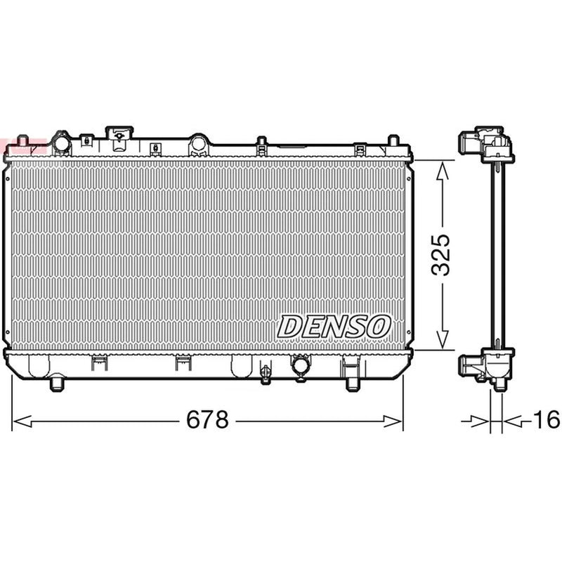 Denso Engine Radiator fits Mazda 323 F/P 1998-2001 1.3 1.5 1.9