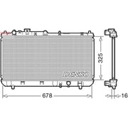 Denso Engine Radiator DRM44032