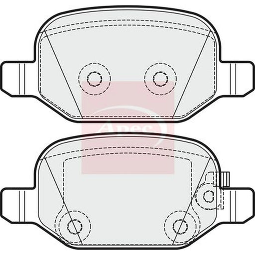 Apec Rear Brake Pad Set PAD1923