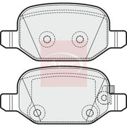 Apec Rear Brake Pad Set fits Fiat 500L 2012-2018 0.9 1.3 1.4 1.6
