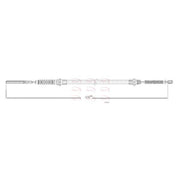 Apec Handbrake Cable Right Rear fits Nissan Cabstar E 1998-2006