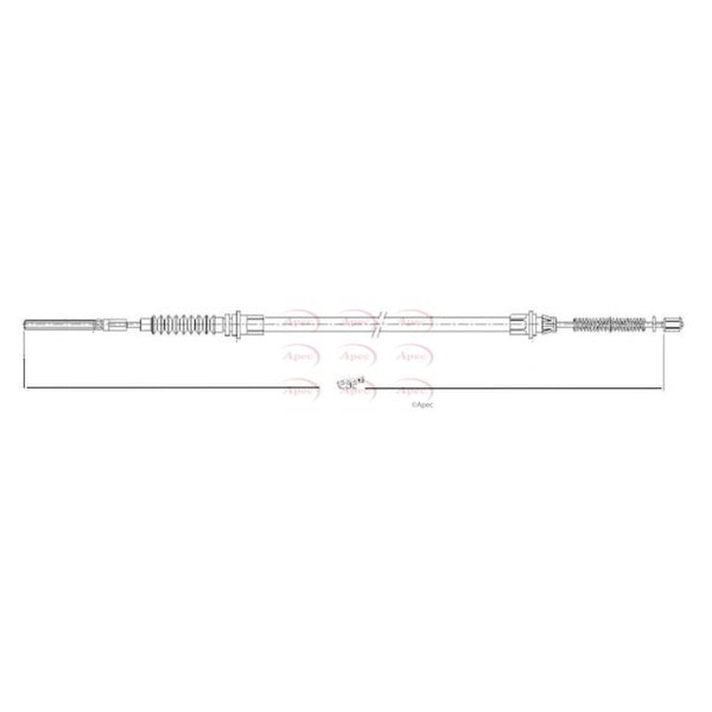 Apec Handbrake Cable Right Rear fits Nissan Cabstar E 1998-2006