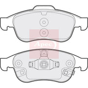Apec Front Brake Pad Set fits Fiat 500X 2014-2018 1.0 1.4 1.6