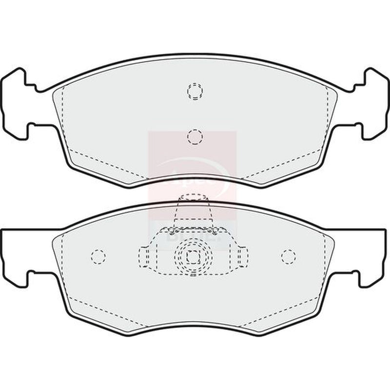 Apec Front & Rear Brake Discs & Pads fits Fiat Punto 1999-2012 1.8 188.738