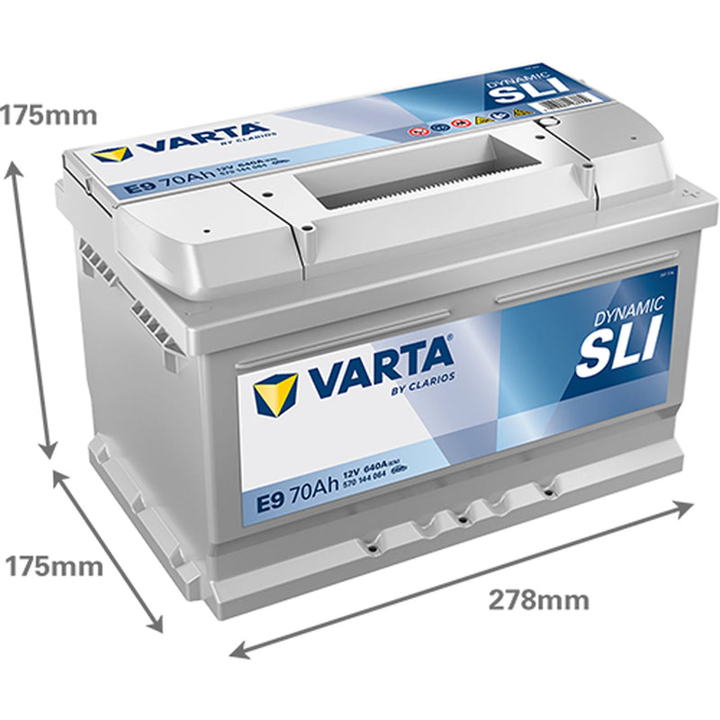 Varta Battery 12V 70Ah 640A 570144064