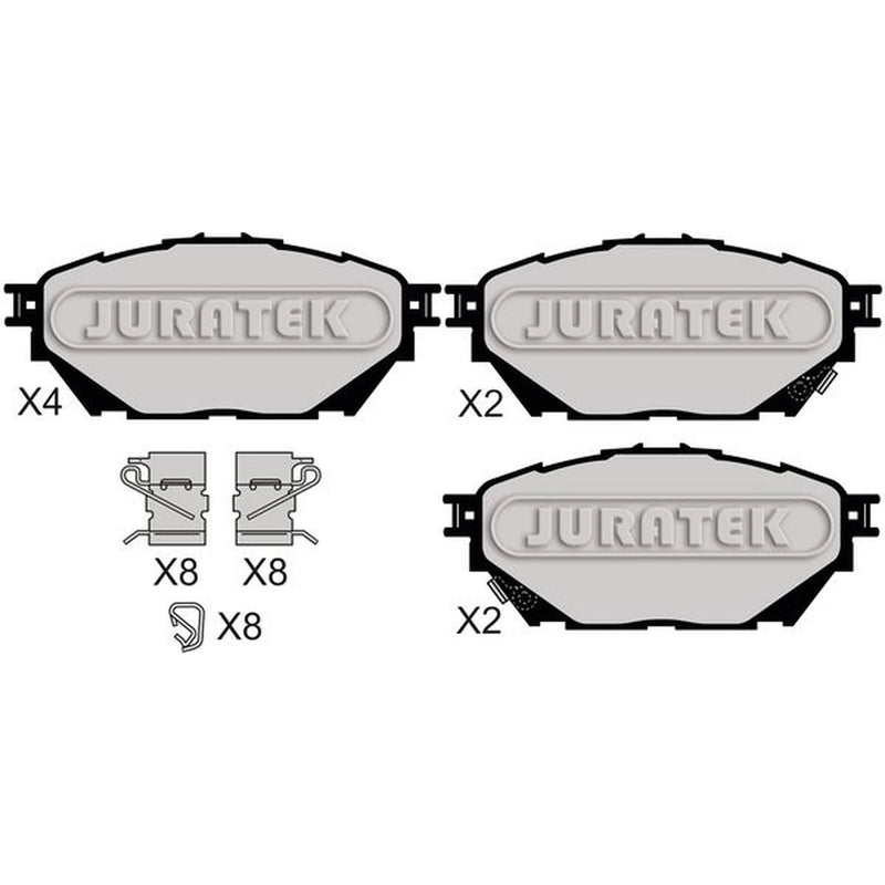 Juratek Front Brake Pad Set fits Fuso (Mitsubishi) Canter VII 2005-2013