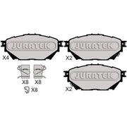 Juratek Front Brake Pad Set JCP8072