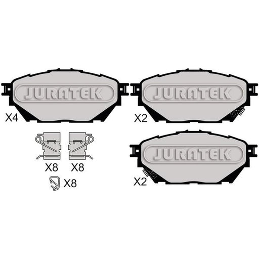 Juratek Front Brake Pad Set fits Fuso (Mitsubishi) Canter VII 2005-2013