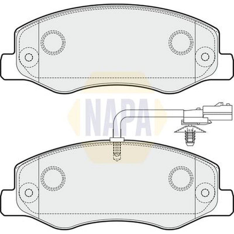 NAPA Rear Brake Pad Set fits Nissan Interstar 2021-2024