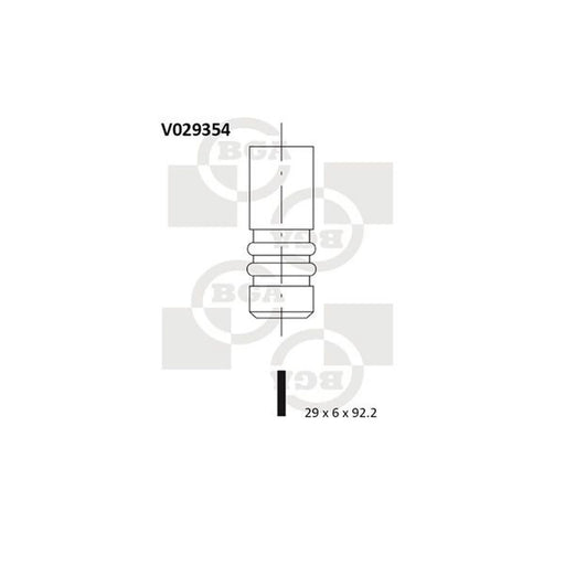 BGA Engine Exhaust Valve 29mm Head V029354