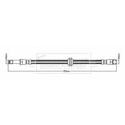 Borg & Beck Brake Hydraulic Hose Line Rear Right BBH8779