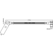 Abtex Brake Hydraulic Hose Line Front Left fits Ford Transit 2000-2006 2.0