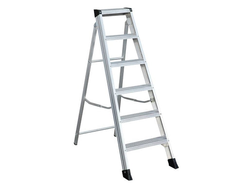 Zarges EN 131 Professional Swingback Steps, Open 1.06m Closed 1.22m 5 Rungs Zarges - Dynamic Drive