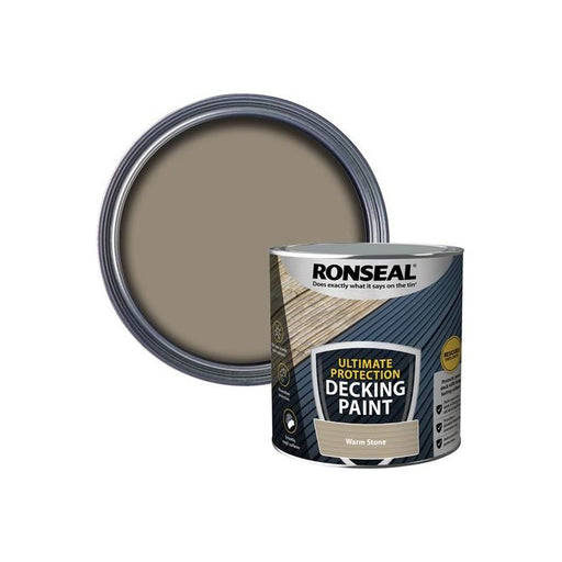 Ronseal Ultimate Protection Decking Paint Warm Stone 2.5 litre Ronseal - Dynamic Drive