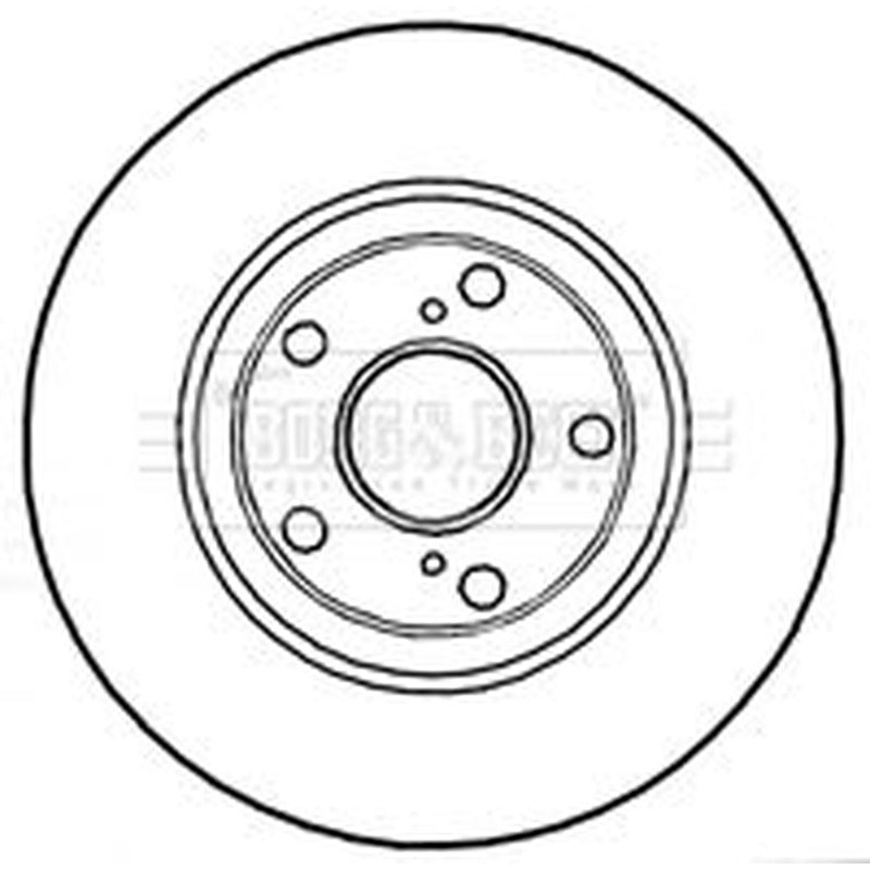 Borg & Beck Front & Rear Brake Discs & Pads fits Toyota Avensis 2008-2018