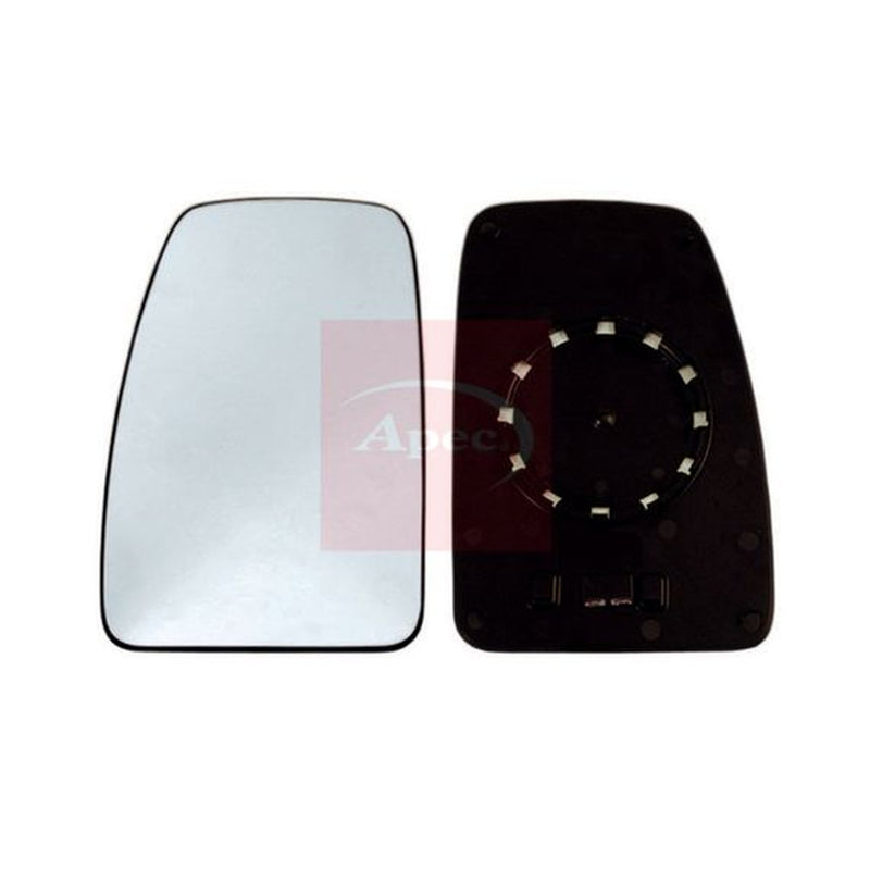 Apec Exterior Wing Mirror Glass Left fits Nissan Interstar 2002-2006