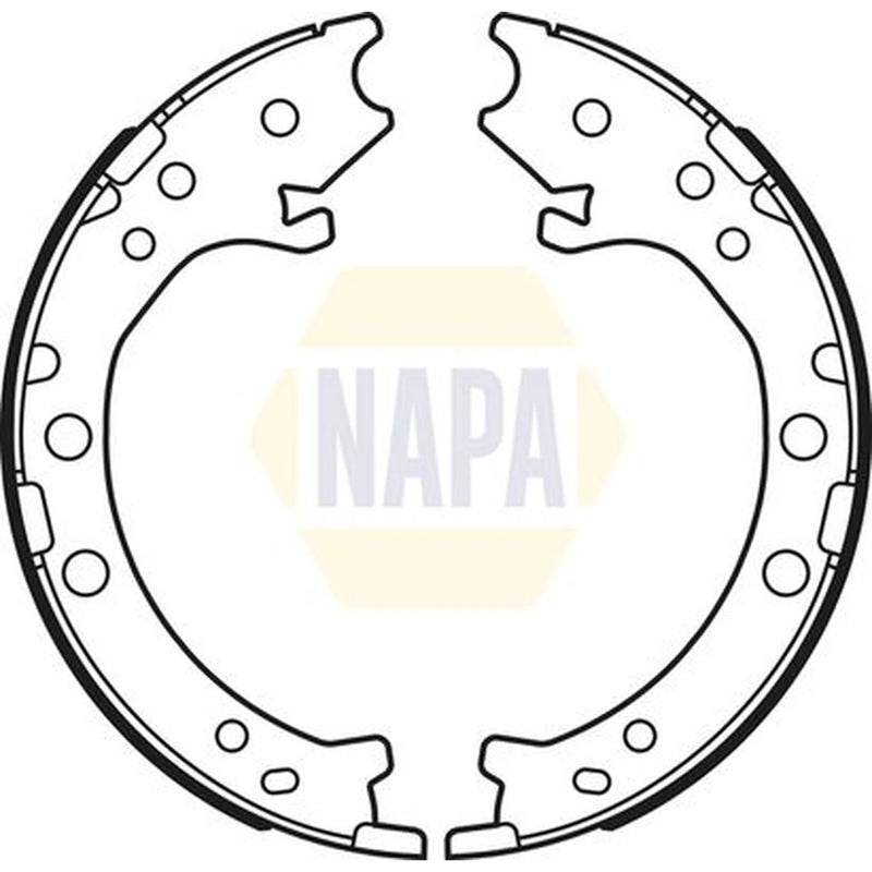 NAPA Parking Brake Shoe Set NBS5044