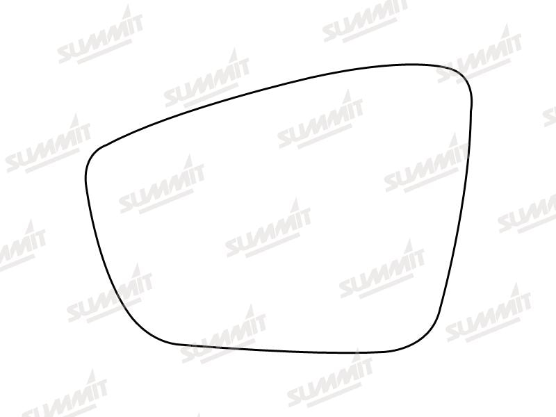 Summit Heated Base Plate With Standard Mirror Glass fits VW Polo/Derby LHS Summit - Bars 4 Cars