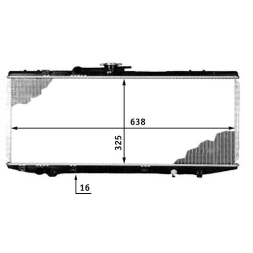 Mahle Engine Radiator fits Toyota Starlet 1989-1996 1.3