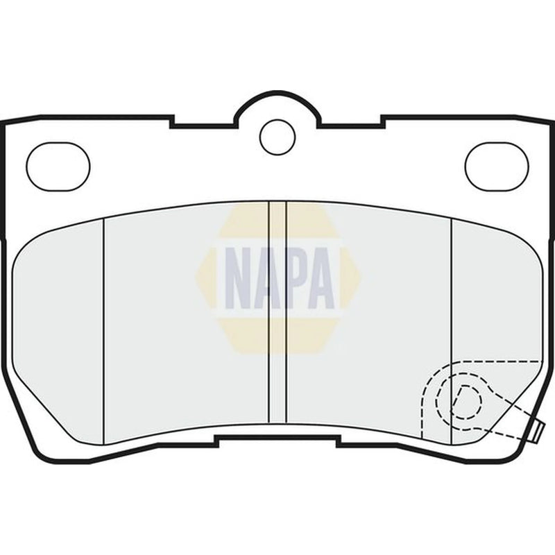 NAPA Rear Brake Pad Set fits Lexus Gs 2005-2011