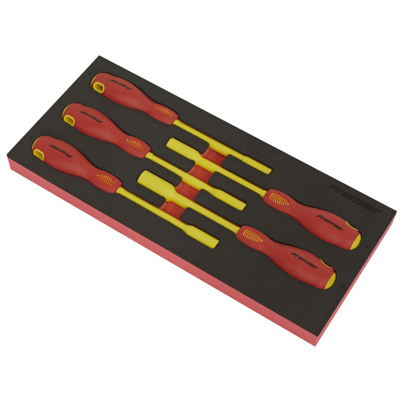 Premier Insulated Nut Driver Set with Tool Tray 5pc - VDE Approved Sealey Premier - Dynamic Drive