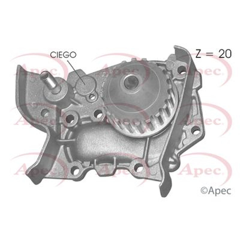 Apec Engine Cooling Water Pump fits Dacia Solenza 2003-2005 1.4