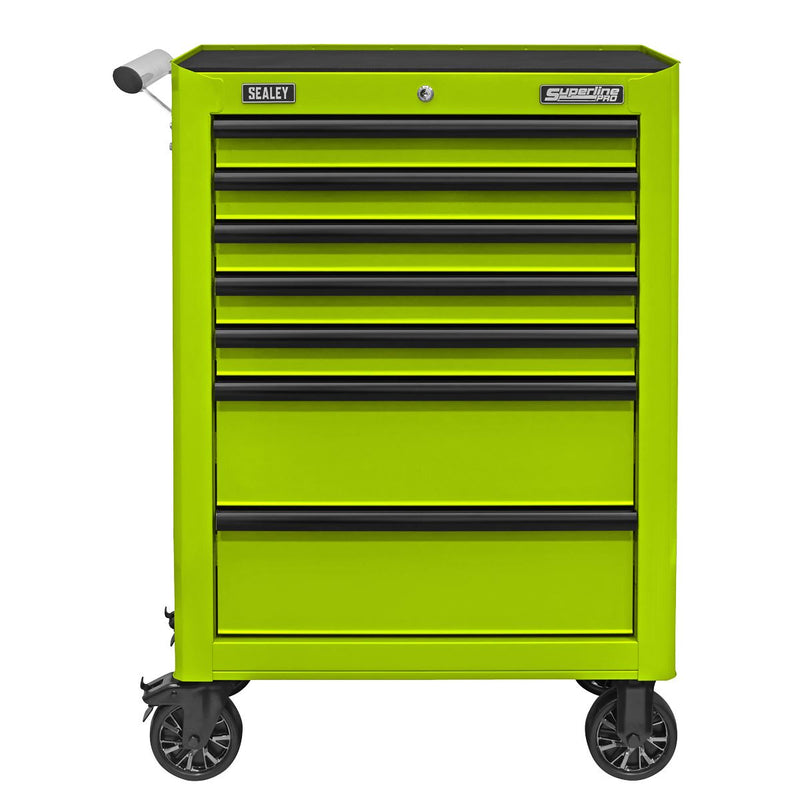 Superline Pro Superline PRO Rollcab 7 Drawer - Green/Black AP26479THV Superline Pro - Dynamic Drive